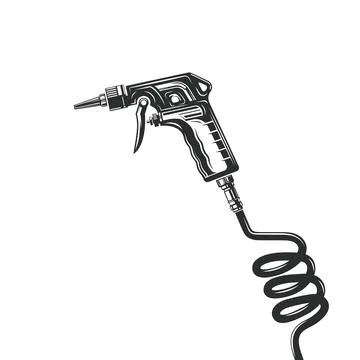 Air compressor gun icon vector element web design 库存插图