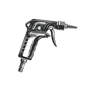 Air compressor gun icon vector element web design 库存插图