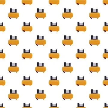 Air compressor machine industrial tool repeating pattern イラスト素材