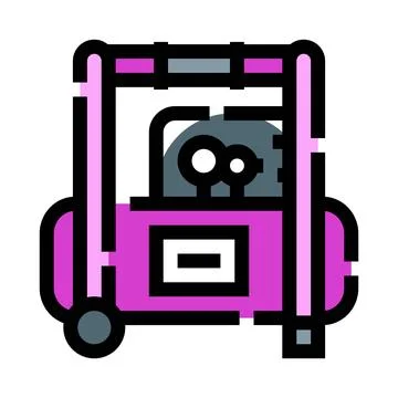Air compressor machine providing pressurized air concept Stock Illustration