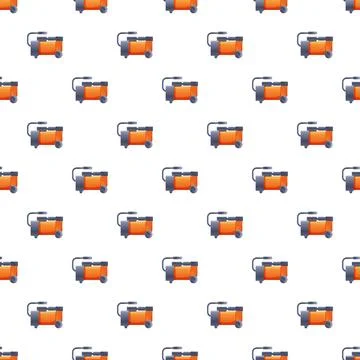 Air compressor machine seamless pattern design background Illustrazione stock