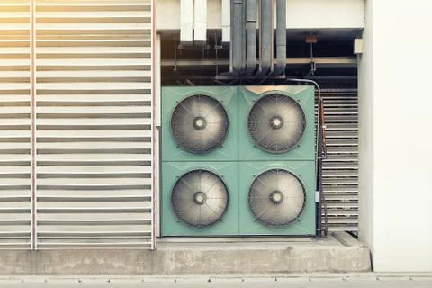Air compressor outside Stock Photos