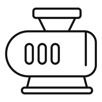 Air compressor pump machine for garage using Illustrazione stock