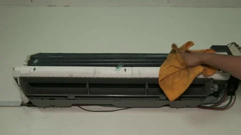 Air Cond Servicing  Stock Footage 137982398