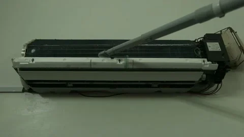 Air Cond Servicing Stock Footage 137982511