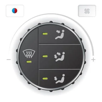 Air condition air circulation control deck Stock Illustration