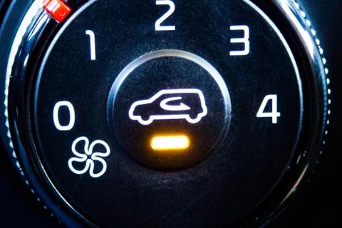 Air condition button inside a car Stock-Fotos