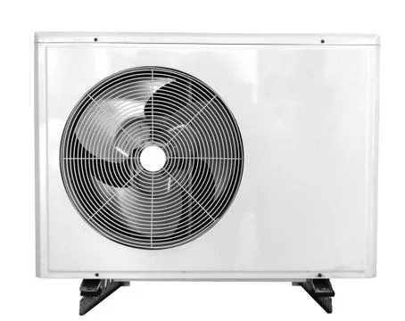 Air condition compressor isolated on white background with clipping path Stock Photos