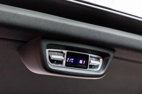 Air-condition control panel in a car Stock Photos