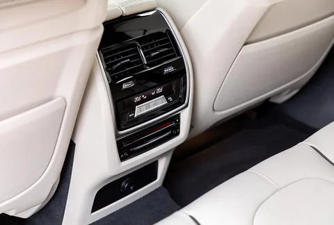 Air-condition panel in interior of a car Stock Photos