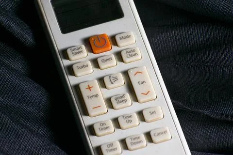 Air condition remote controller with buttons functionality 写真素材