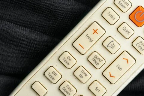 Air condition remote controller with buttons functionality 写真素材
