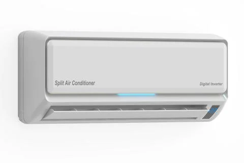 Air conditioner, 3D rendering Stock Illustration