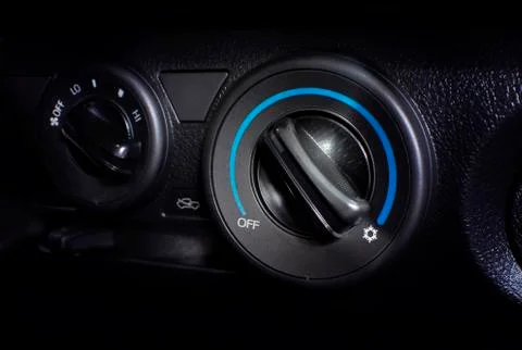 Air conditioner button. 스톡 사진