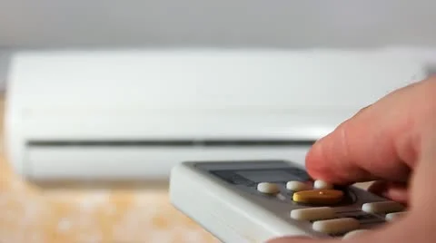 Air Conditioner Change Focus Video stock 11177982
