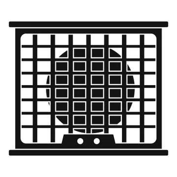 Air conditioner compressor icon, simple style 스톡 일러스트