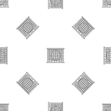 Air conditioner compressor pattern seamless vector Stock Illustration