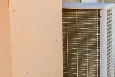 Air conditioner condenser unit Stock Photos
