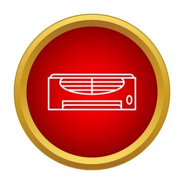 Air conditioner cooling hvac system unit icon Ilustración de archivo