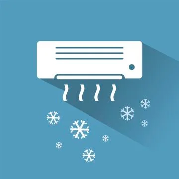 Air conditioner cooling icon Stock Illustration