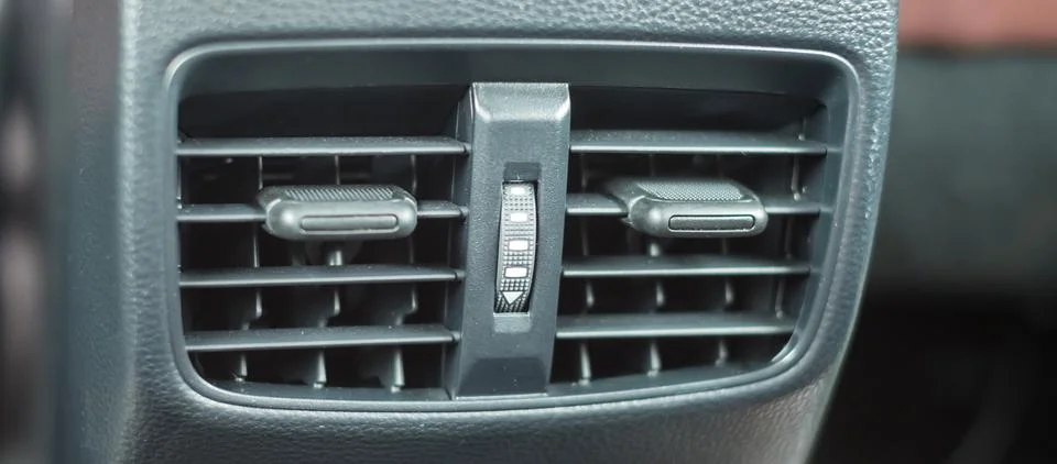 Air conditioner cooling system inside the car. Adjust, temperature and tran.. Stock Photos