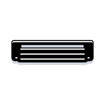 Air conditioner cooling system ventilation comfort icon Stock Illustration