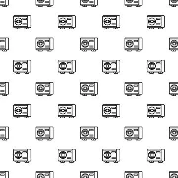 Air conditioner cooling unit seamless pattern background Stock Illustration