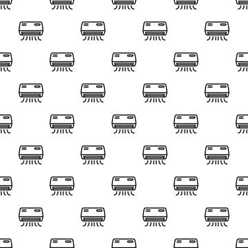 Air conditioner cooling units seamless pattern background Ilustración de archivo