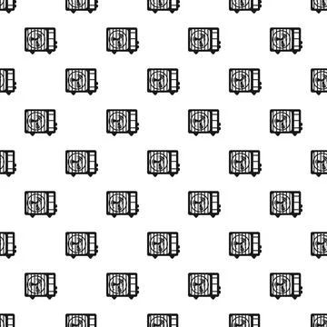 Air conditioner cooling units seamless pattern background Stock Illustration