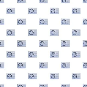 Air conditioner cooling ventilation seamless repeating pattern Stock Illustration