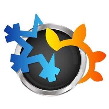 Air conditioner design Stock Illustration