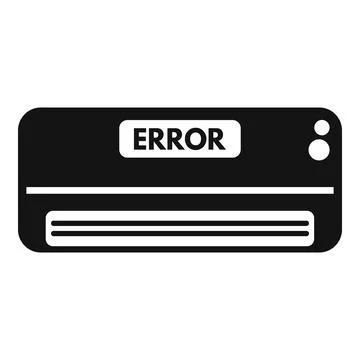 Air conditioner error icon simple vector. Service clean Ilustración de archivo