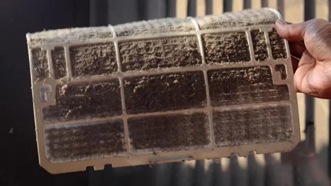 Air conditioner filter Stock Footage 337981102