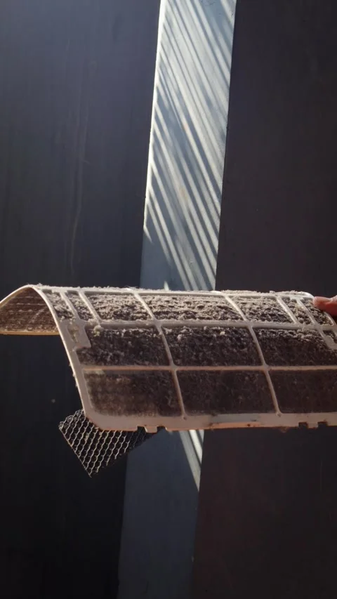 Air conditioner filter Stock Footage 337981130