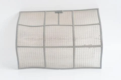 Air  conditioner filter on white background Stock Photos