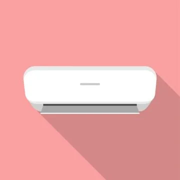 Air conditioner flat design icon Stock Illustration