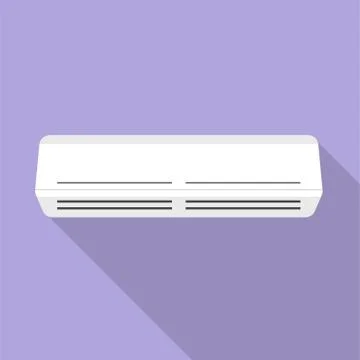 Air conditioner flat design icon Stock Illustration