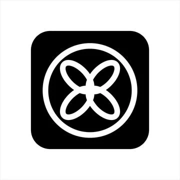 Air conditioner glyph icon vector illustration isolated on white background Illustrazione stock