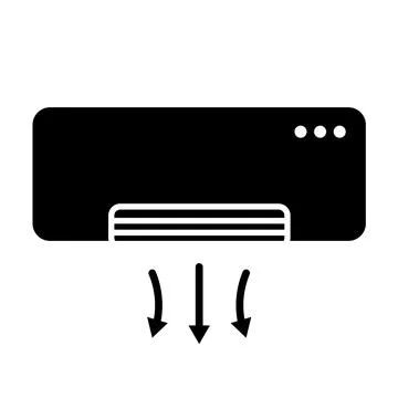 Air conditioner icon. Flat simple style Stock Illustration