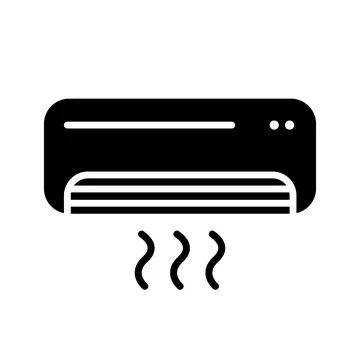Air conditioner icon in flat style. Vector. Stock Illustration