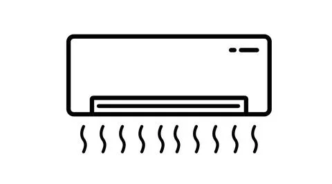 Air Conditioner Icon. Stock Illustration