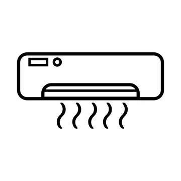Air conditioner icon Stock Illustration