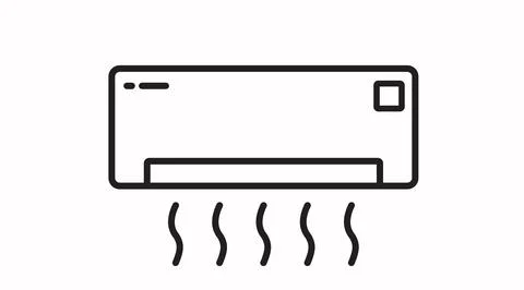 Air Conditioner Icon. Stock Illustration