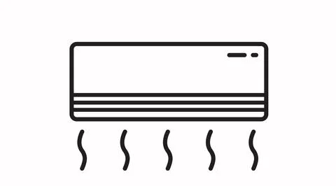 Air Conditioner Icon. Stock Illustration