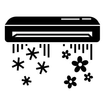 Air conditioner icon, simple style Ilustração Stock
