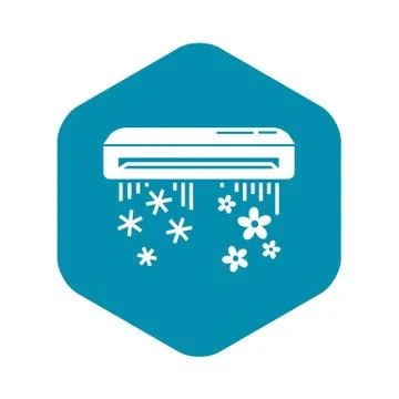 Air conditioner icon, simple style Ilustração Stock