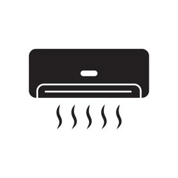 Air conditioner icon vector isolated Stock Illustration