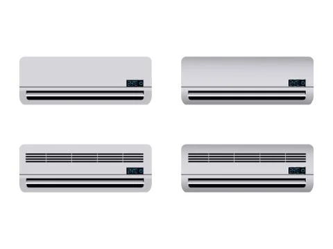 Air conditioner indoor unit - vector illustration or graphic design element Stock Illustration