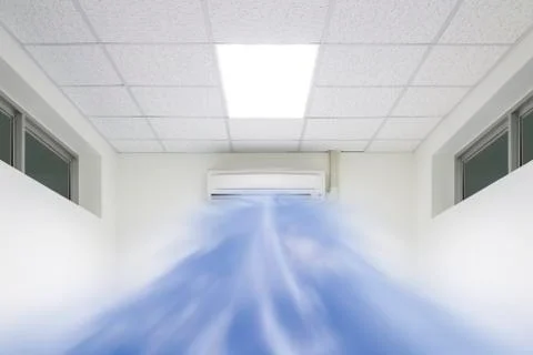 Air conditioner inside 库存照片