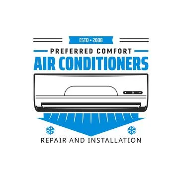 Air conditioner installation service vector icon イラスト素材